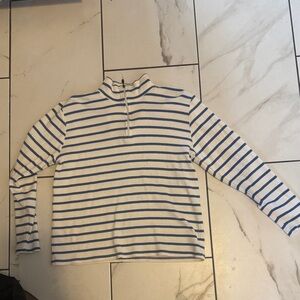 L.L. Bean  Long Sleeve Blue and White Striped shirt